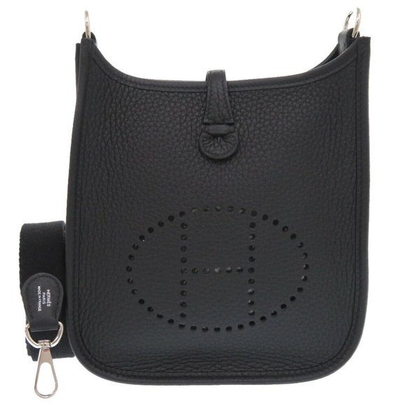Unused Hermès Evelyn TPM Amazon Taurillon Clemence Black Shoulder Bag with K ... - Picture 1 of 9